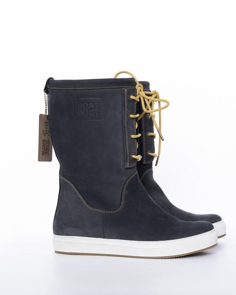 Boat Boot Laceup Navy Leather