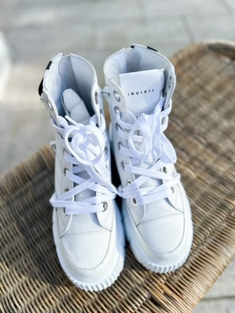Inuikii Leather Matilda White Sneakers
