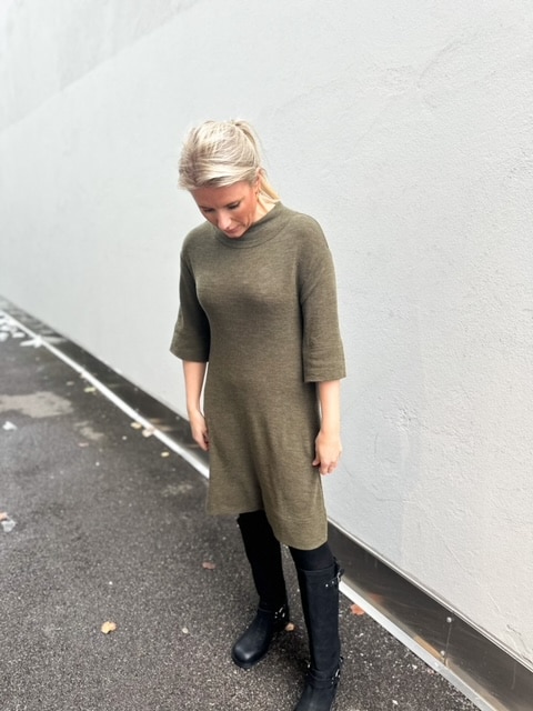 By Basics Tunic Dress Wide Capers Melange