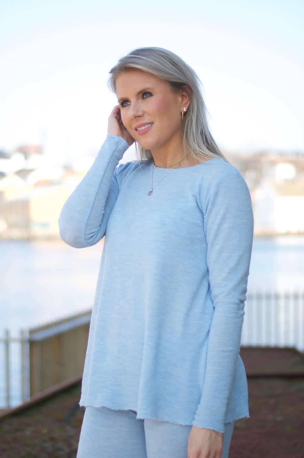By Basics Shirt A-Line Sky Blue