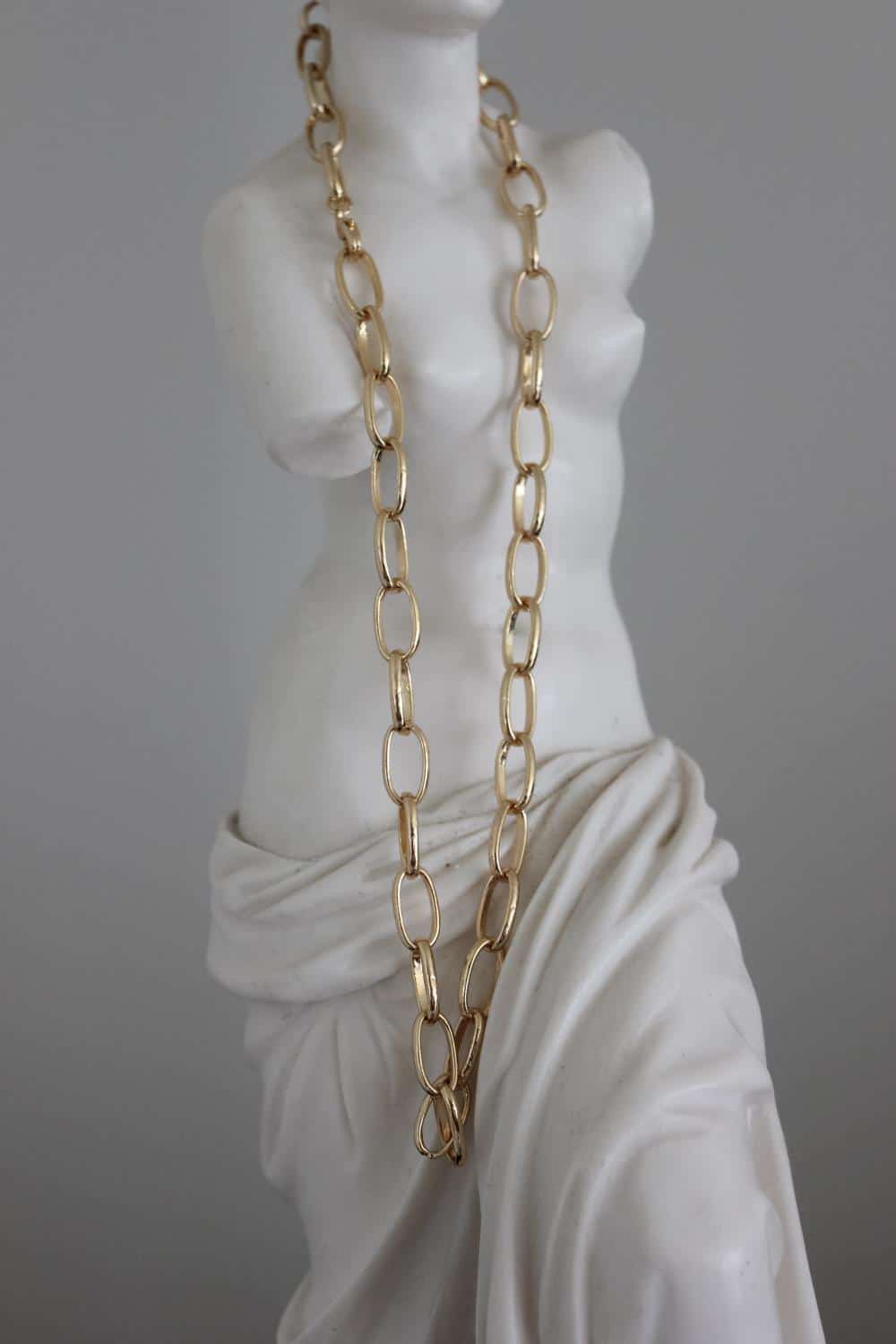 Emilia Bon Dep Large Chain Necklace 47 Cm