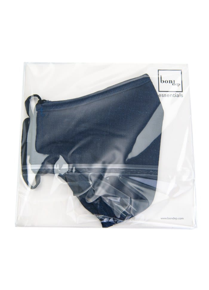 Emilia By Bon Dep FaceMask Blue Linen