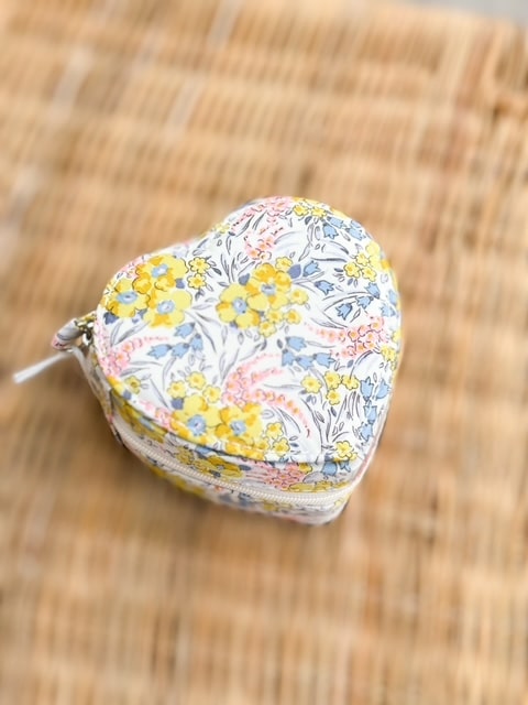 Emilia By Bon Dep Jewelry Box Heart Swirling Petals