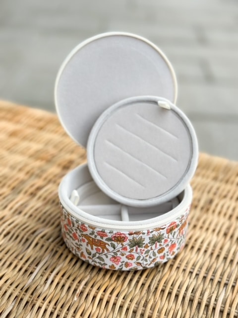 Emilia By Bon Dep Jewelry Box Round Imran Pink