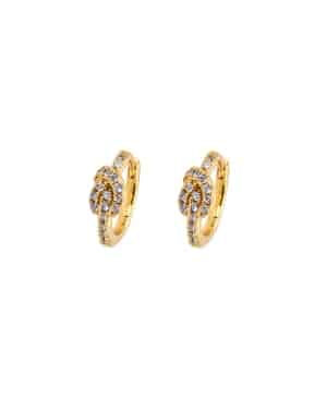 Emilia By Bon Dep Knot Hoops Small