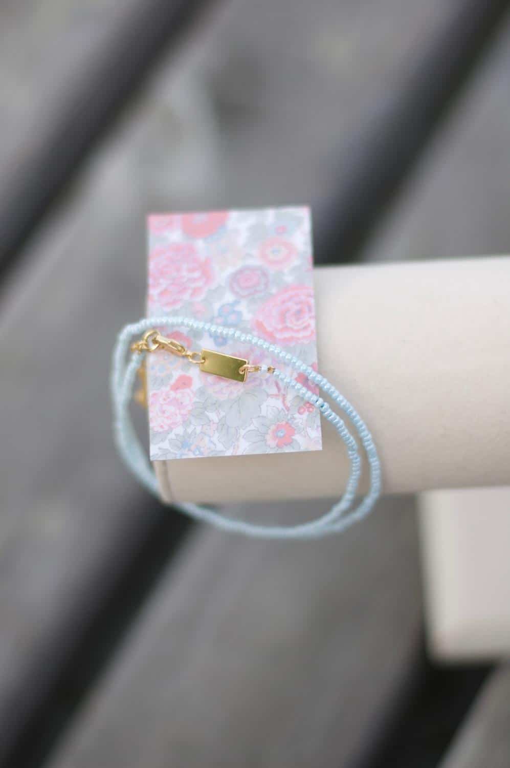 Emilia By Bon Dep Pearl Necklace Blue