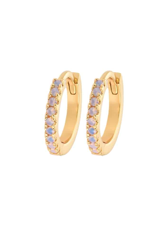 Emilia By Bon Dep Small Hoops Frost