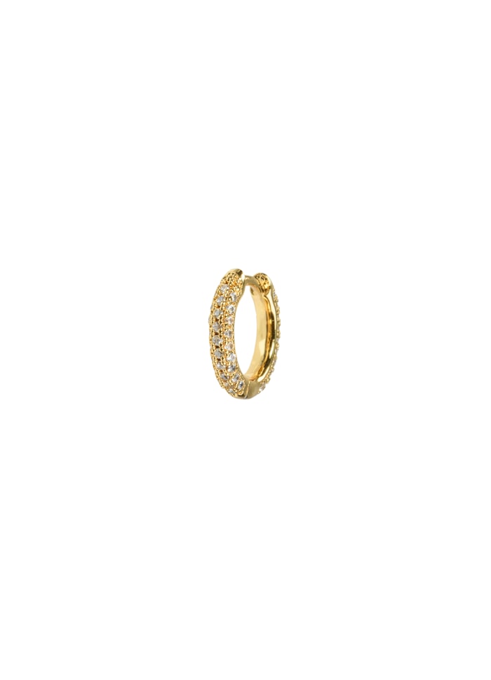 Emilia By Bon Dep Small White Hoops Covered