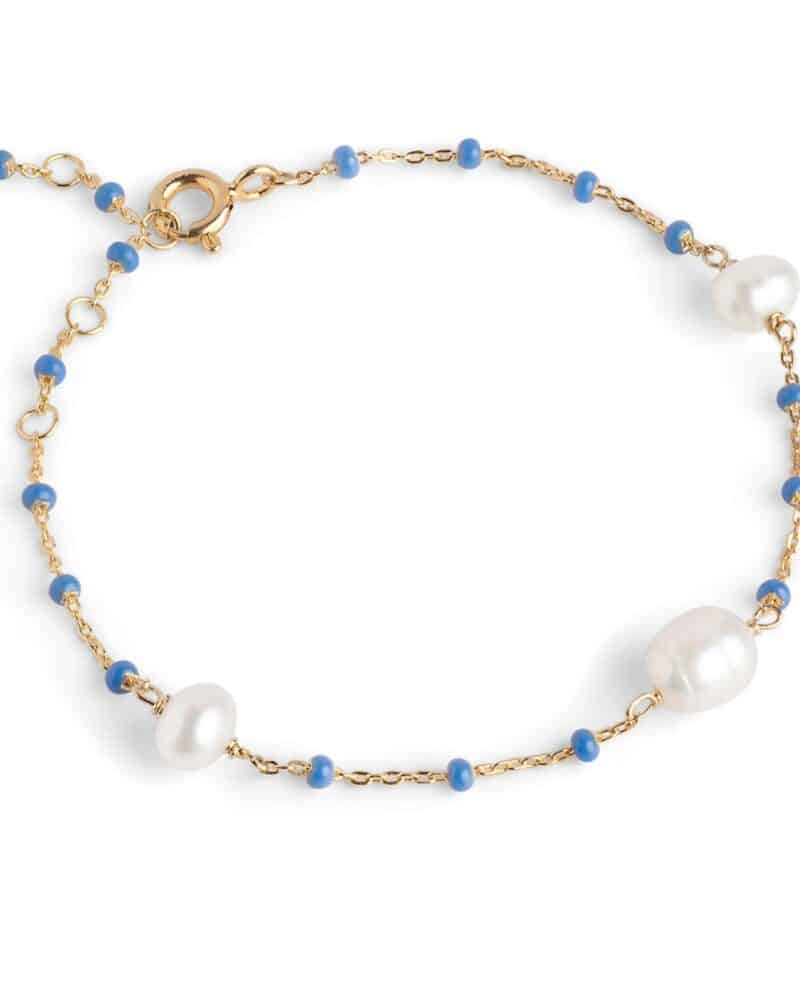 Enamel Bracelet Lola Perlita Cornflower