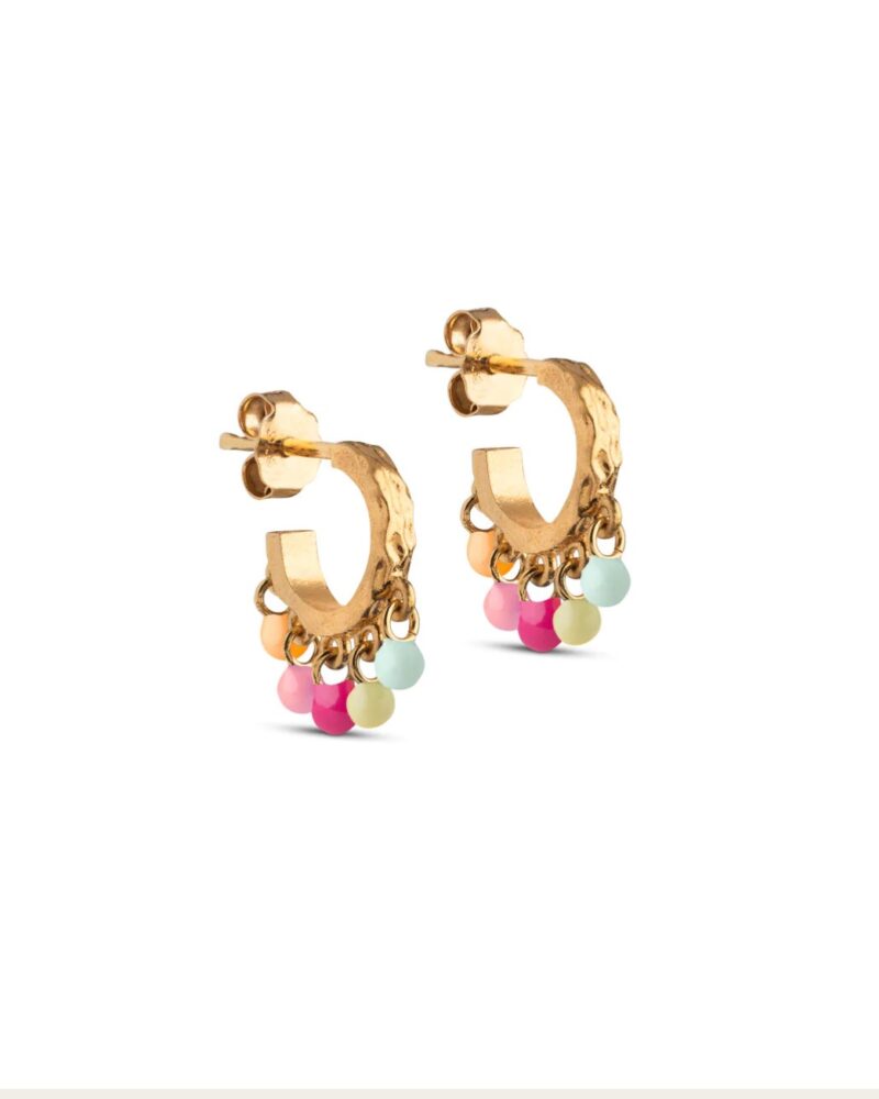 Enamel Hoops Astrid Rainbow