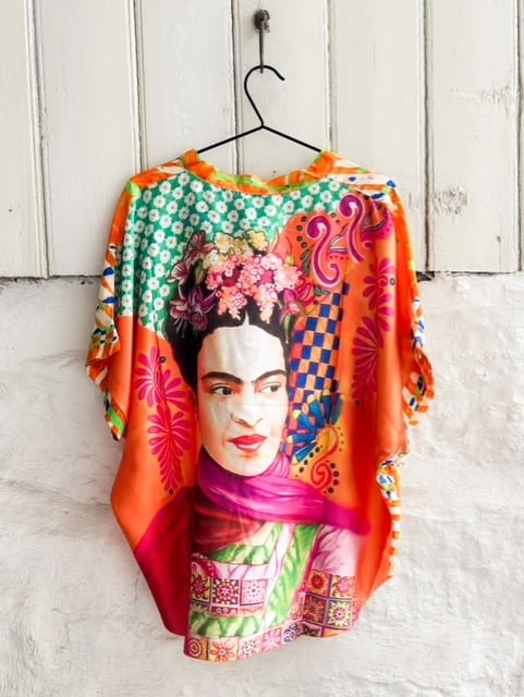 Frida Kahlo Orange/Blue