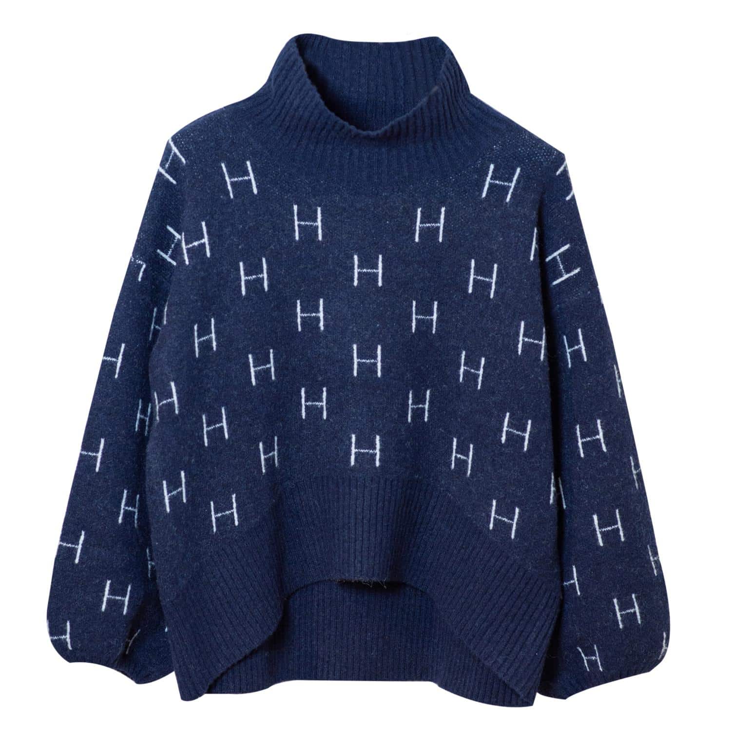 Hèst Fam Short Sweater Navy