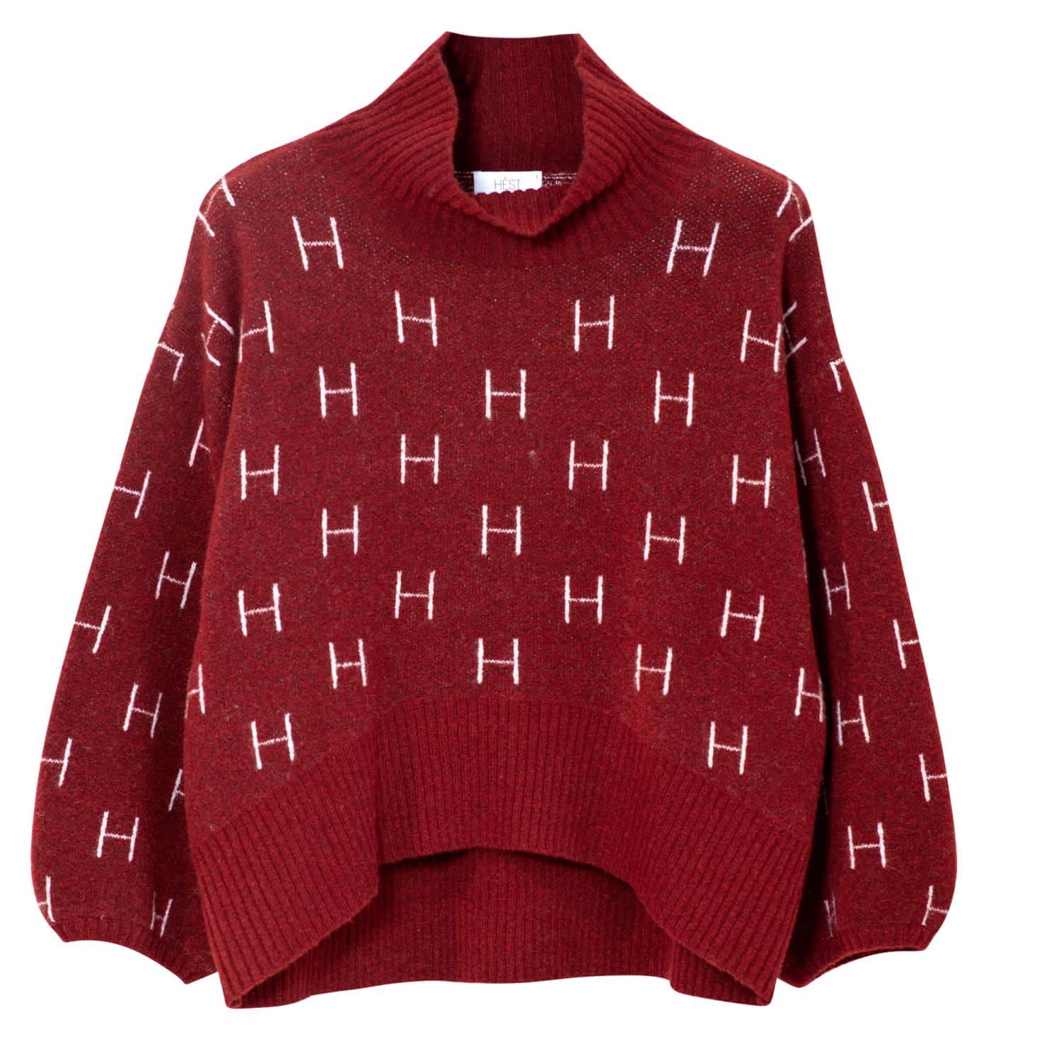 Hèst Fam Short Sweater Red