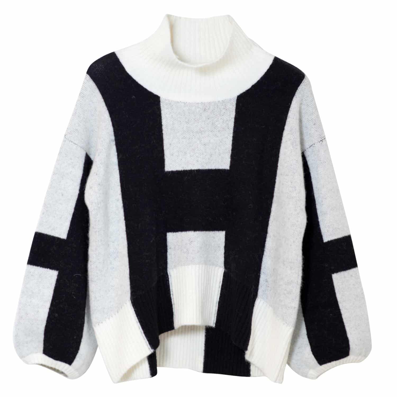 Hèst Isa Sweater White With Black Details