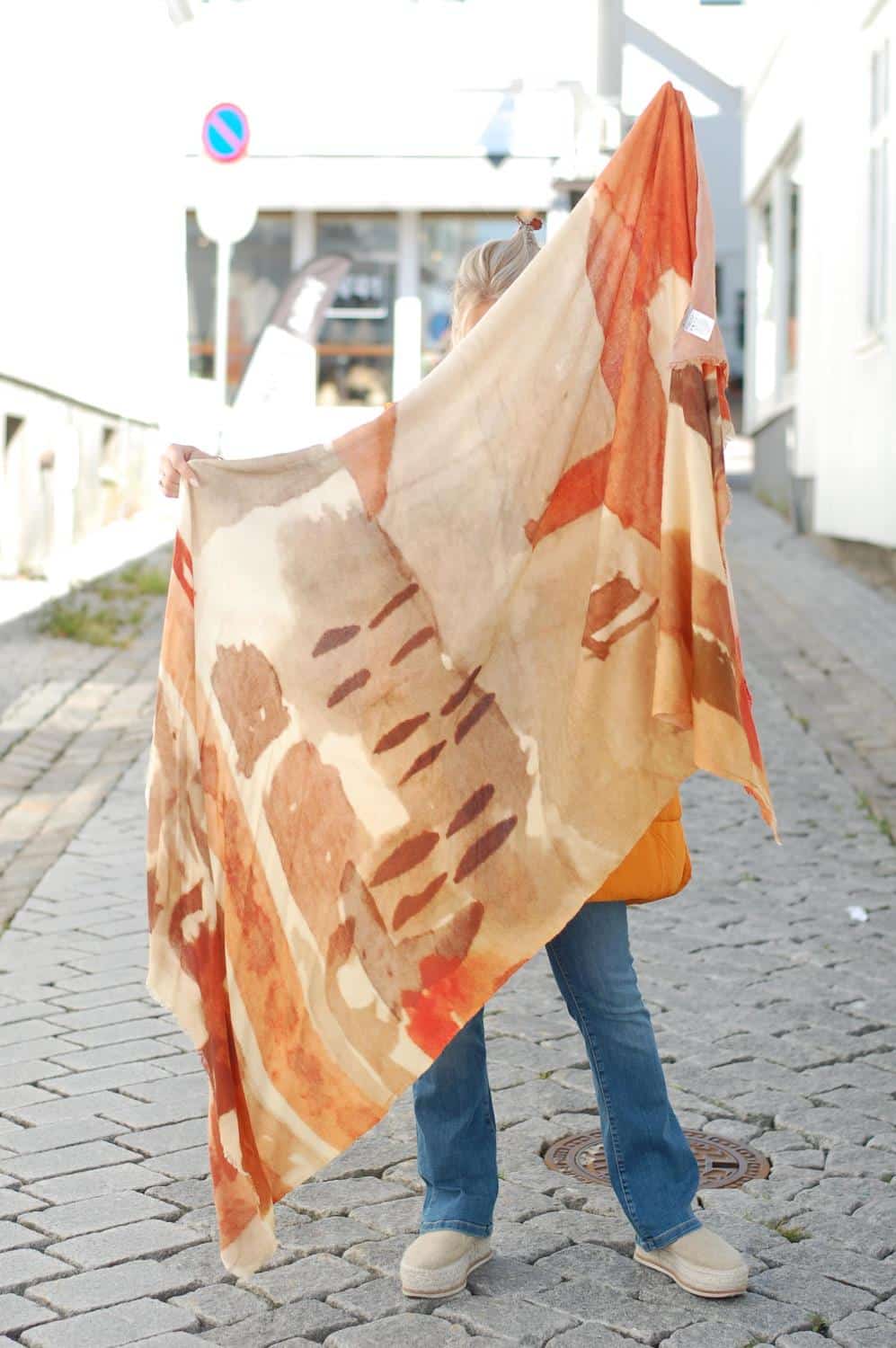 Katrin Uri Vintage Rust Scarf