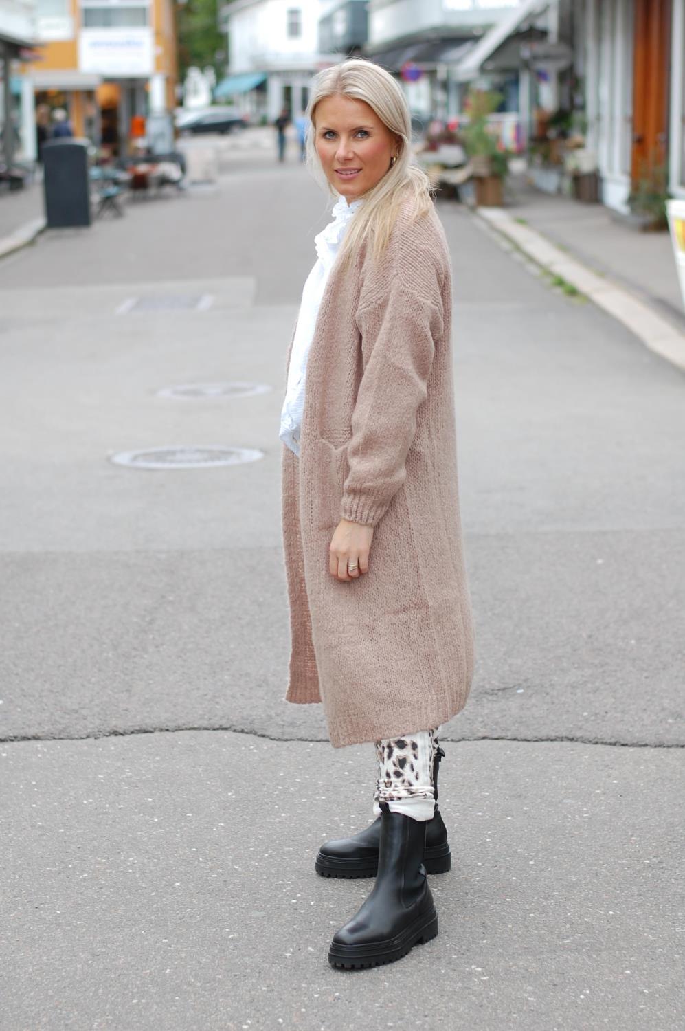 Love Forever Cecilie Long Cardigan Camel