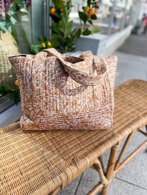 Sissel Edelbo Lena Silk Maxi Bag Brown Mix