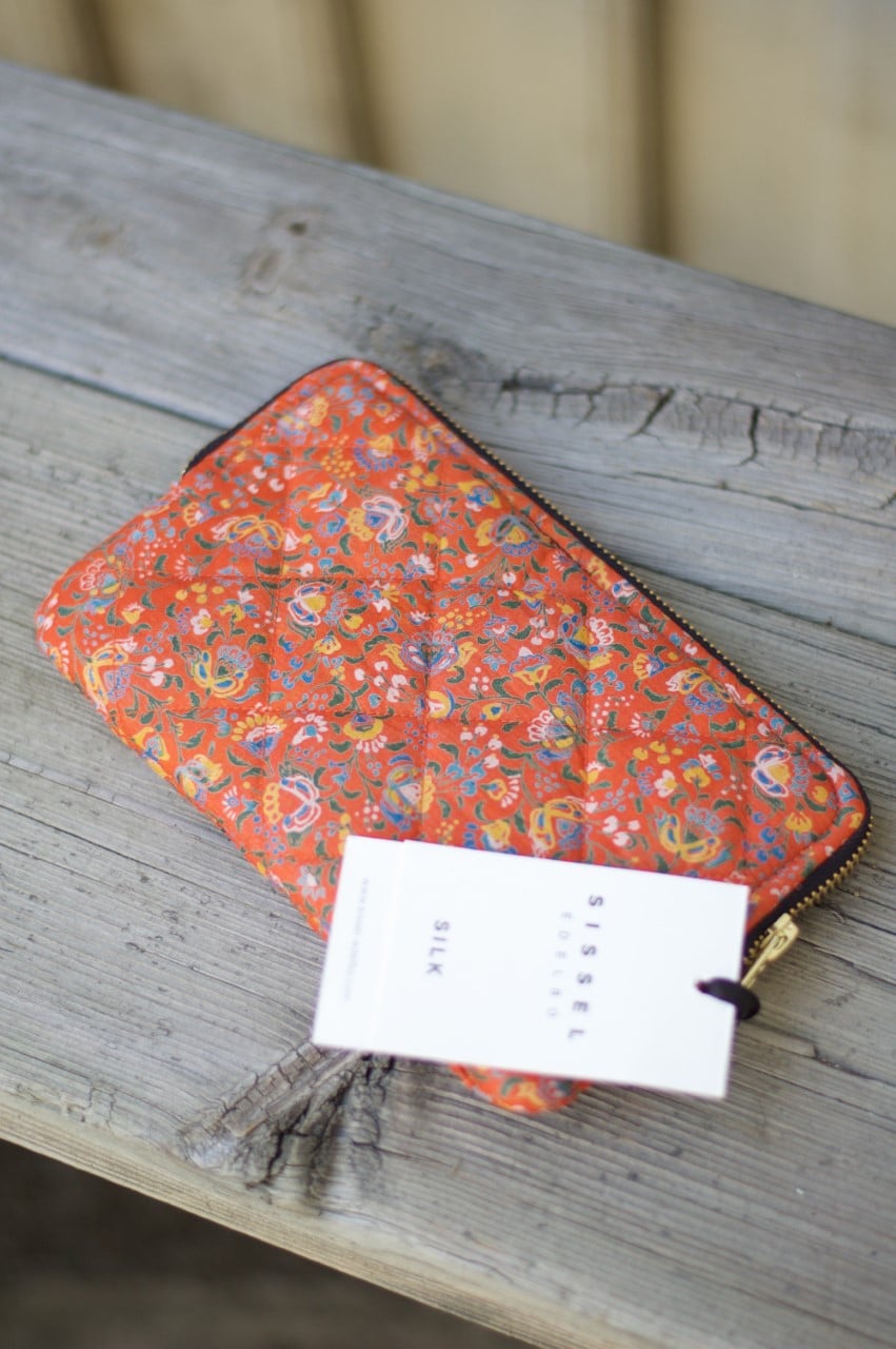 Sissel Edelbo Nora Small SIlk Wallet Orange