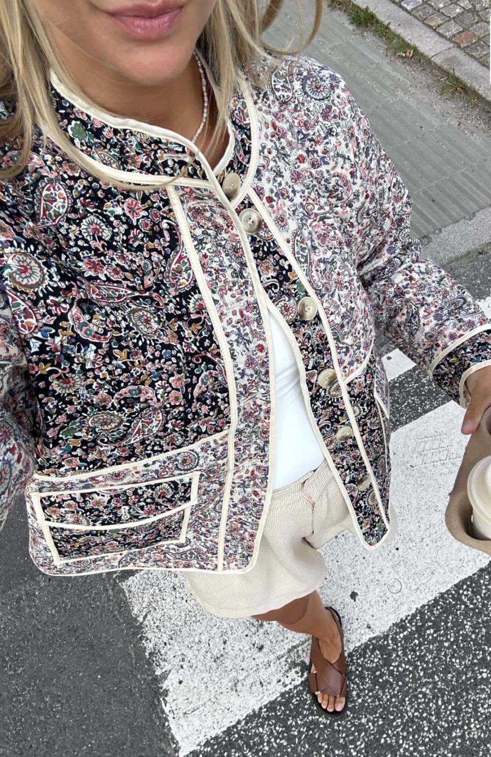 By IC Emmyic Quilted Jacket Multi Paisley