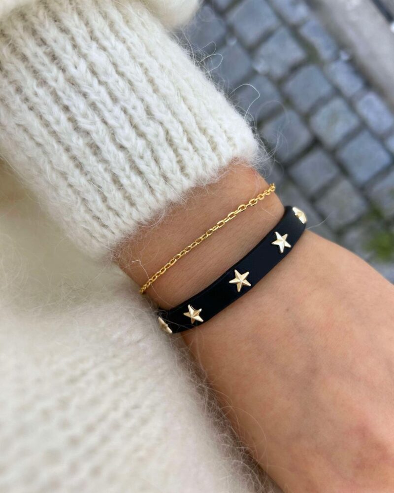 Dark Star Stud Bracelet Mini Black