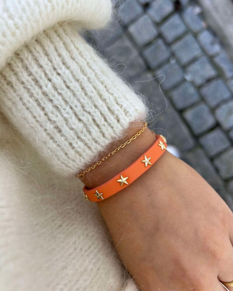 Dark Star Stud Bracelet Mini Orange