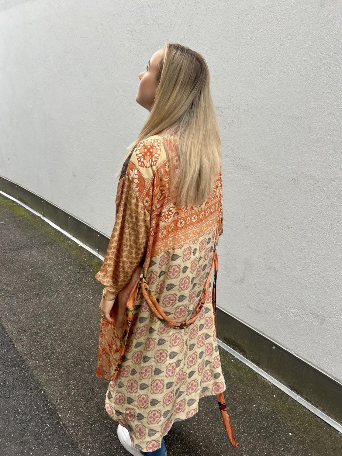 Sissel Edelbo Kimono Mongelia Orange/Beige