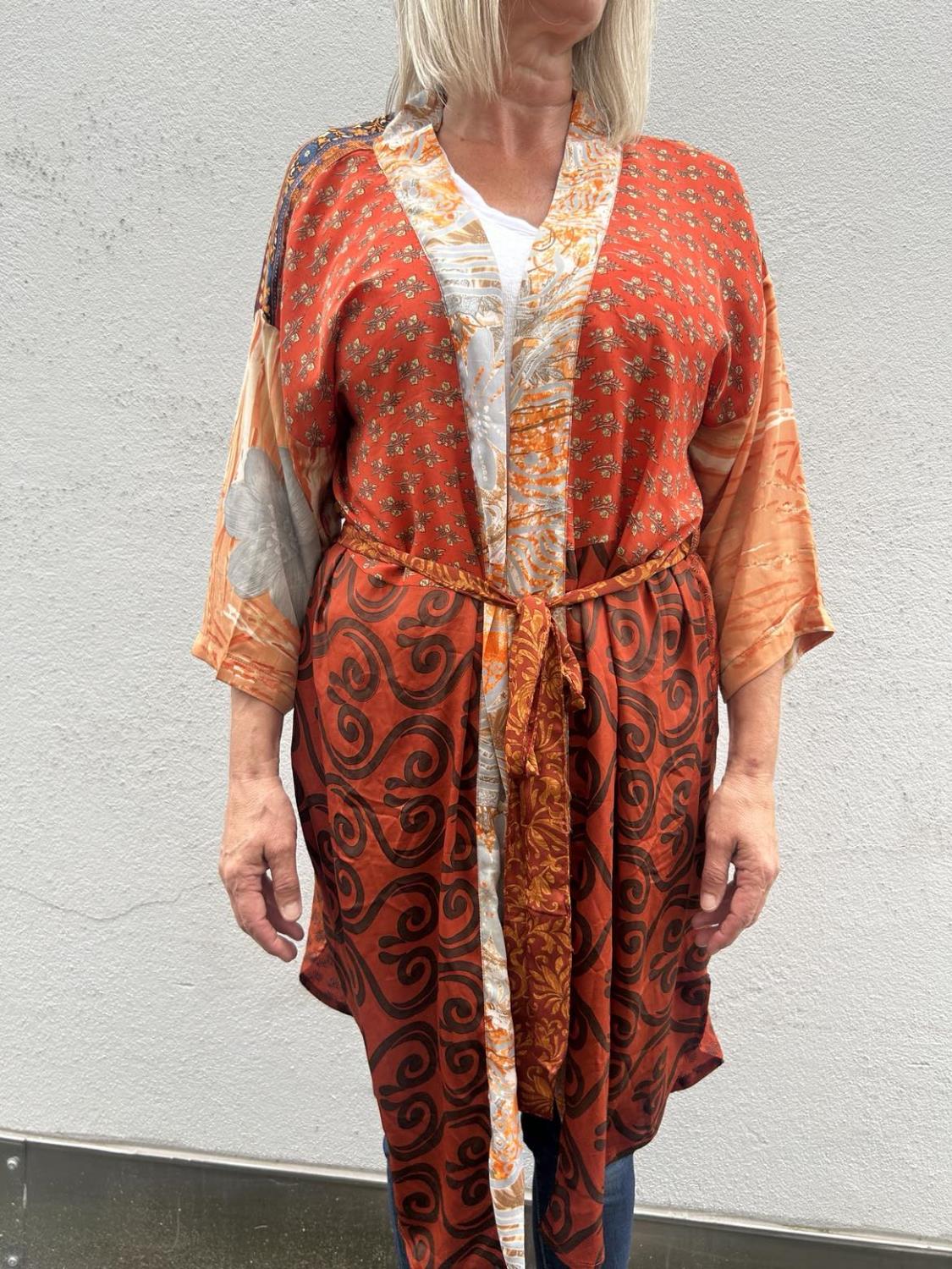 Sissel Edelbo Kimono Mongelia Orange/Rød