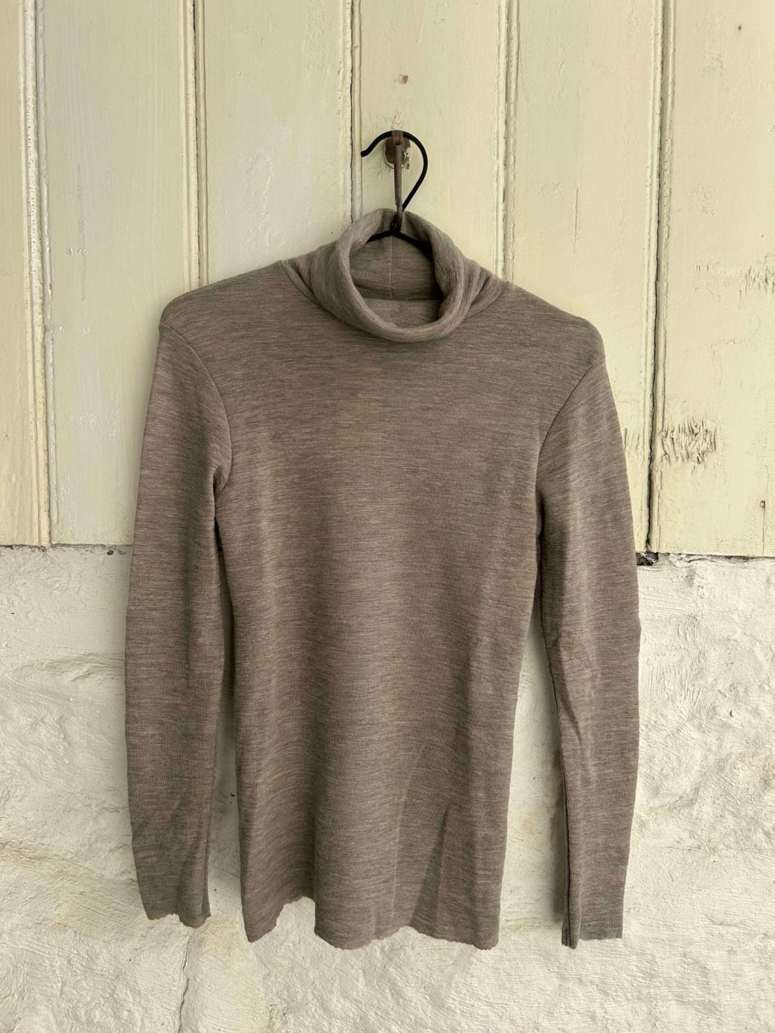 By Basics Roll Neck Elephant Melange