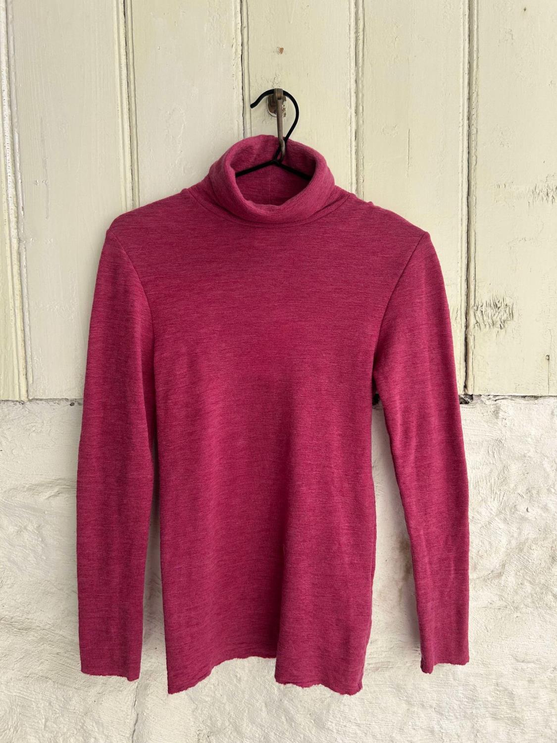 By Basics Shirt Roll Neck Camelia Melange