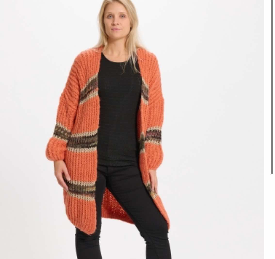 Marta Du Chateau Knit Cardigan Orange