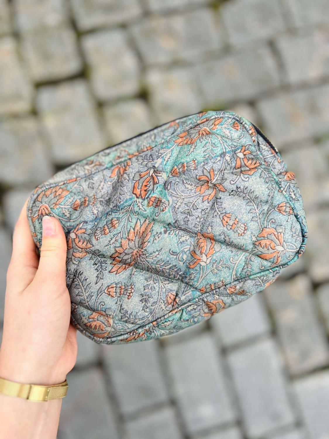 Sissel Edelbo Julie Silk Cosmetic Bag Ocean Blue
