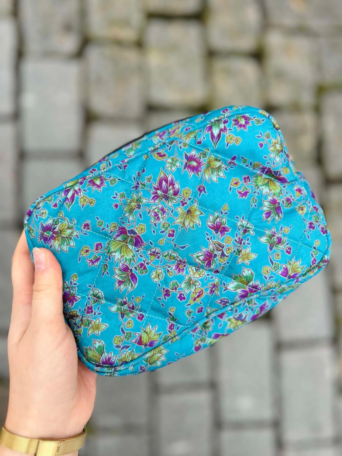 Sissel Edelbo Julie Silk Cosmetic Bag Turkis