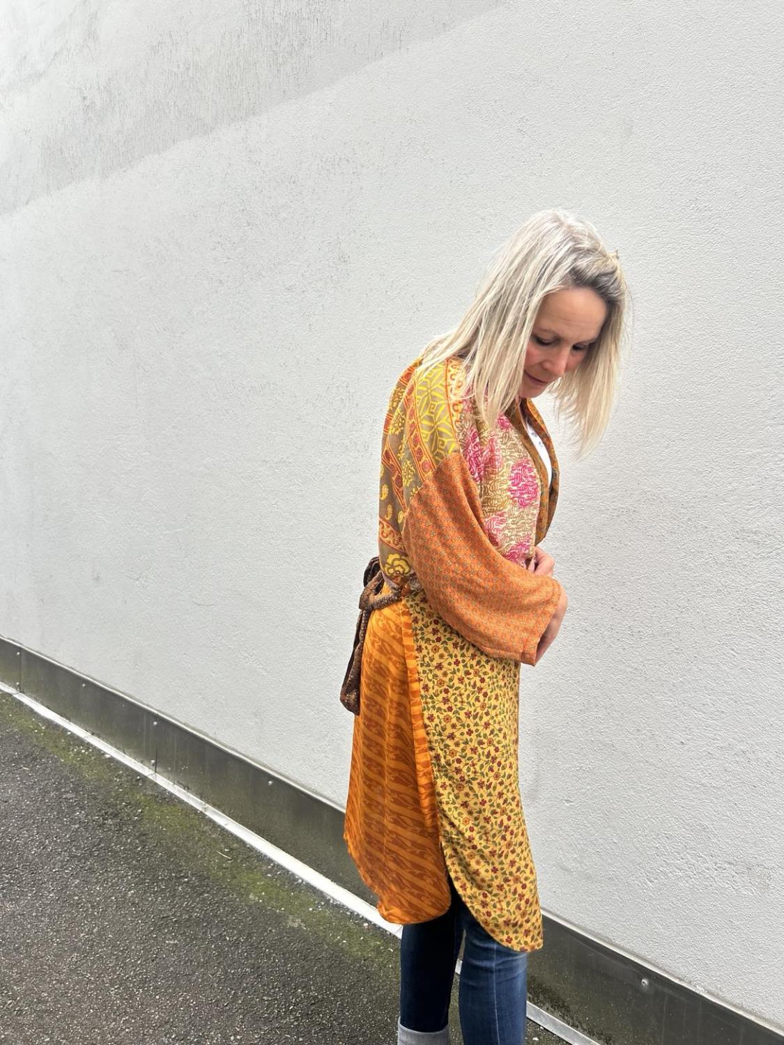 Sissel Edelbo Kimono Mongelia Oker Mix