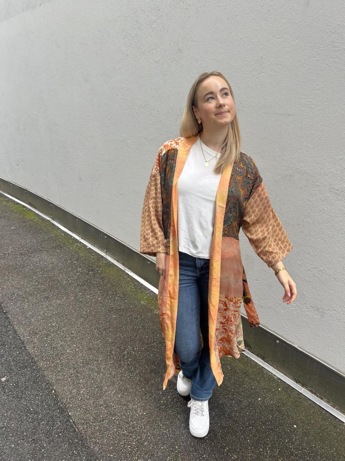 Sissel Edelbo Kimono Mongelia Orange/Beige
