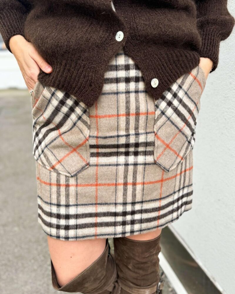 KatrinUri Adam Check Skirt Beige