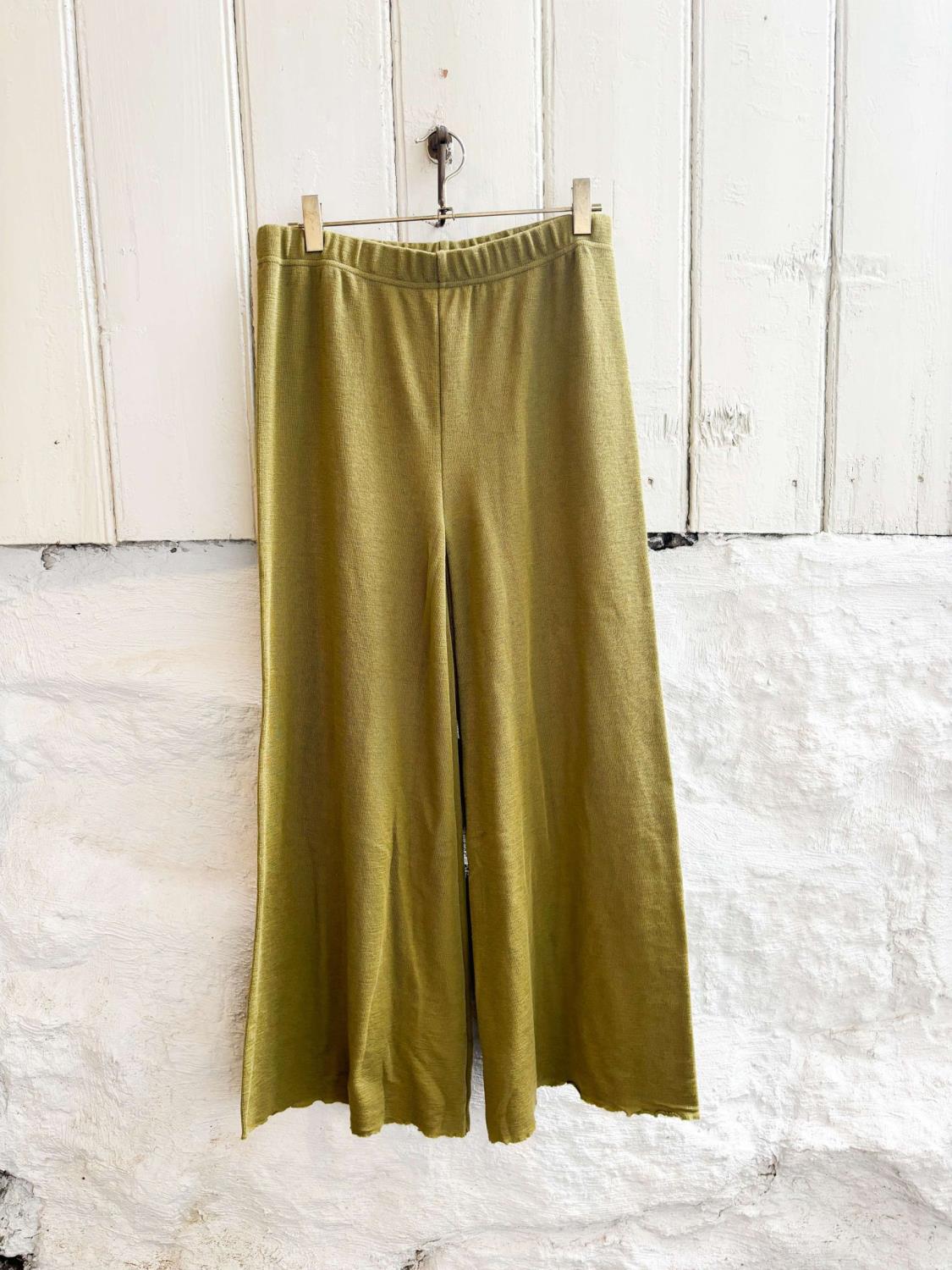 By Basics Wide Pants Moss