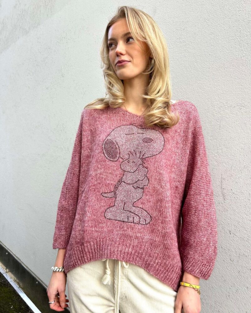 Ibc Collection Snoopy Sweater Rose