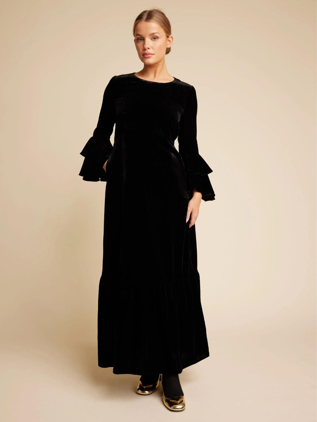 Line Of Oslo Daughter Velvet Dress Black