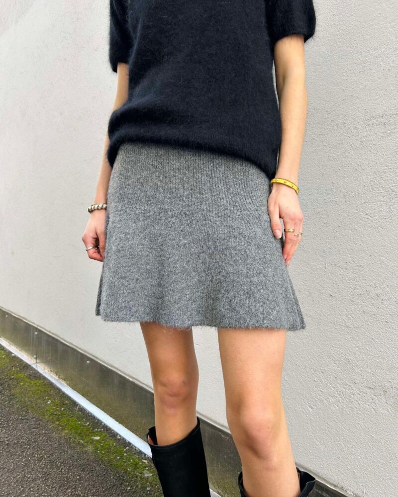 Noisy May Nola Knit Skirt Grå