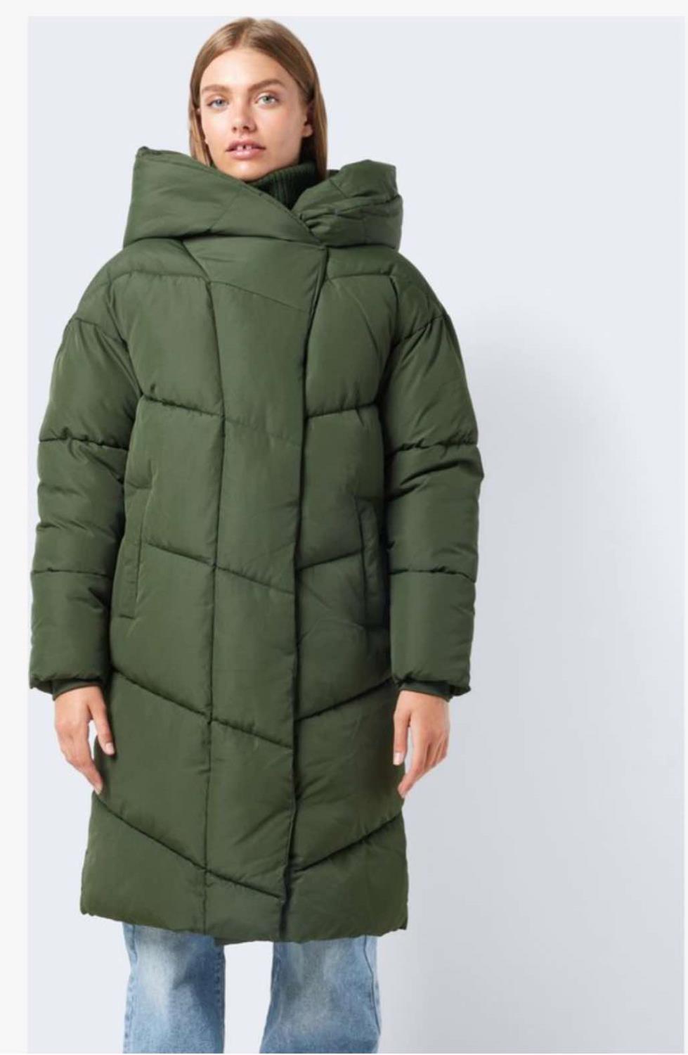 Noisy May Tally Long Jacket Green