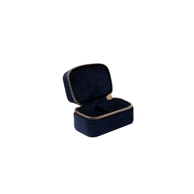 Dark Velvet Jewellery Box Micro Navy Blue