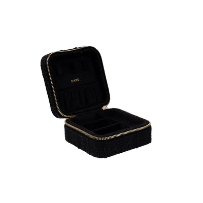 Dark Tweed Jewellery Box Mini Black