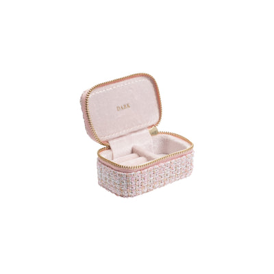 Dark Tweed jewellery Box Micro Light Rose