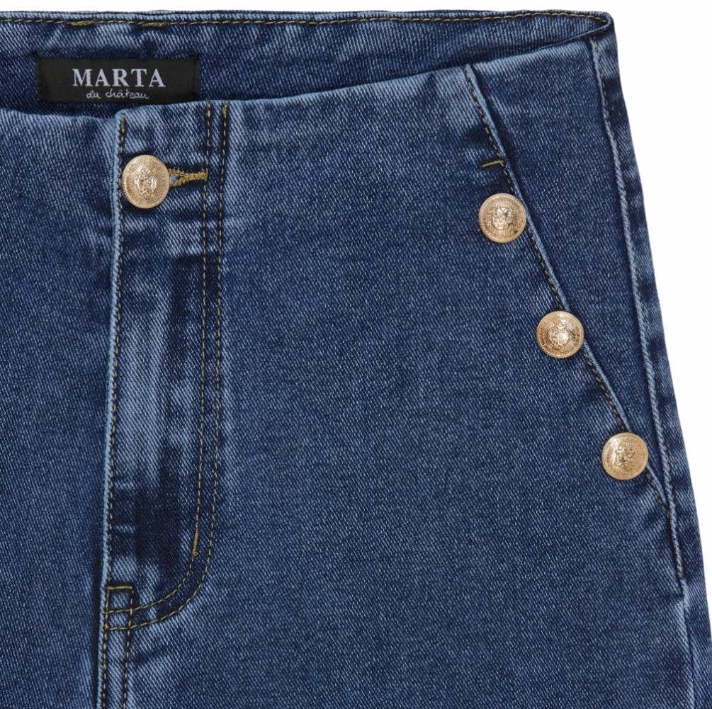 Marta Du Chateau Elvira Pants Denim Blue