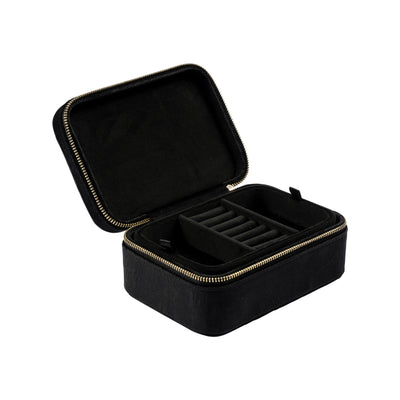 Dark Velvet Jewellery Box Black