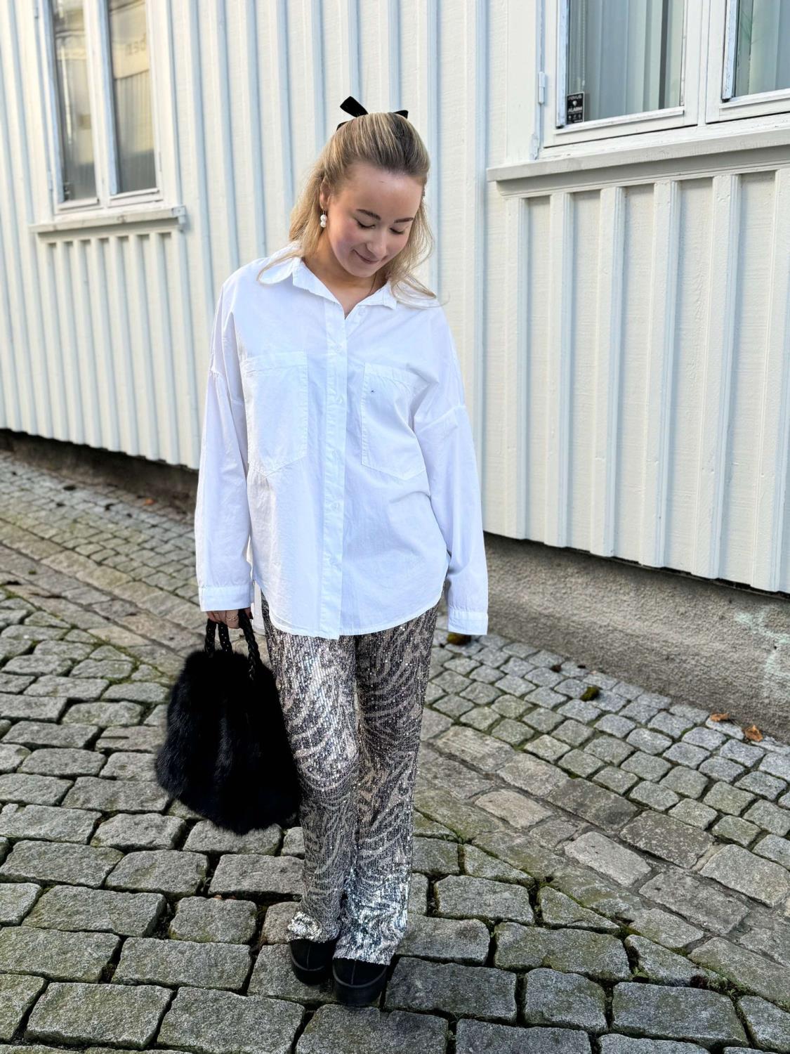 Zebra Paljett Pants