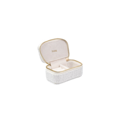 Dark Tweed jewellery Box Micro Offwhite