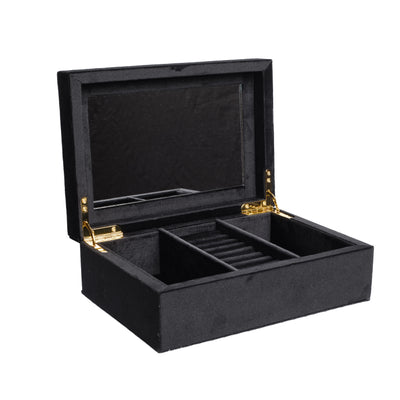 Dark Velvet Jewerly Box Large Black