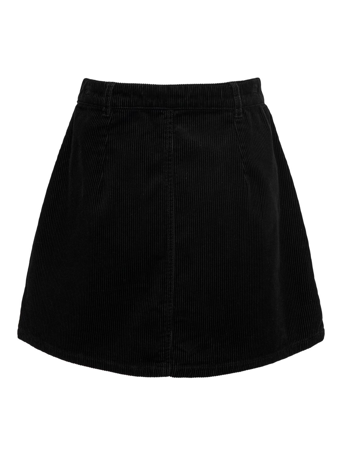 JDY Shiraz Corduroy Skirt Black