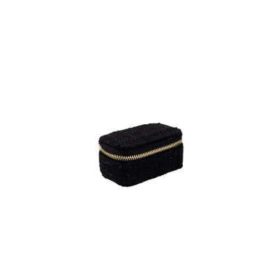 Dark Tweed Jewellery Box Micro Black